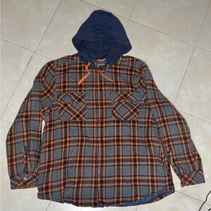 Legendary Outfitters Men’s Shirt Jacket with Hood XXL
